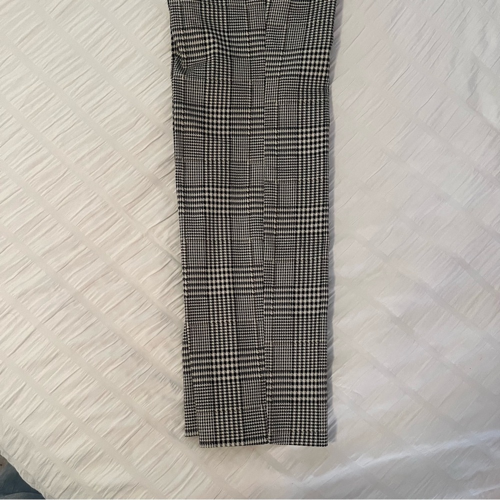 Black & White Plaid Pants - Picture 4 of 5